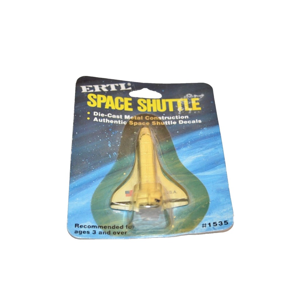 ERTL Item #1535 Die Cast Metal Space Shuttle NASA USA Vtg toy